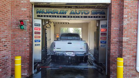 ford dually truck hand washing.